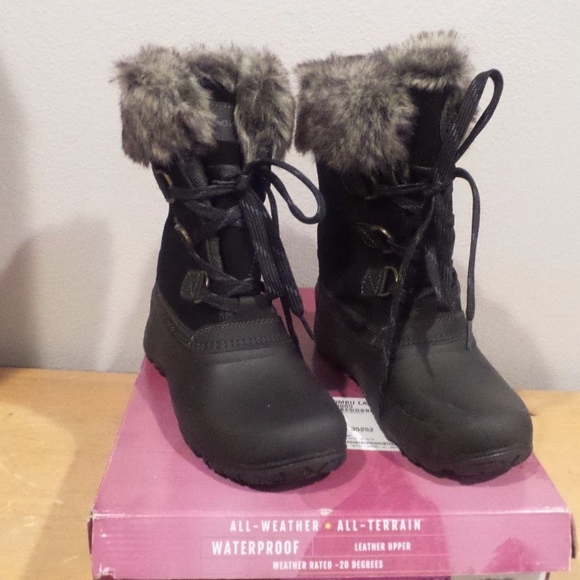 NEW KHOMBU SLOPE WINTER BOOTS BLACK ALL TERRAIN SIZE 10 WATERPROOF NIB - Picture 4 of 8